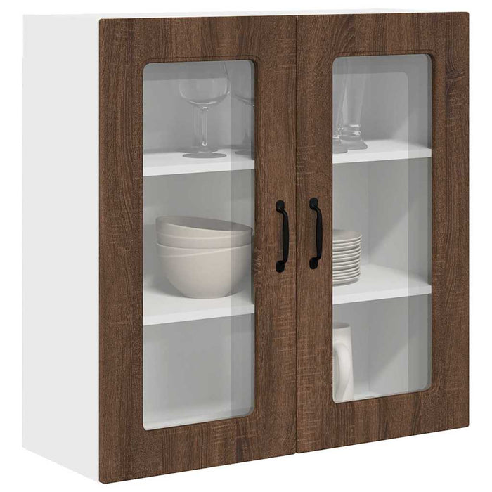 Dulap suspendat de bucătărie Stejar închis 80 x 31 x 80 cm - WALTI WALTI