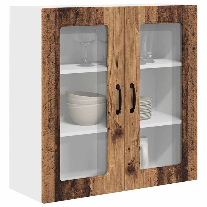 Dulap suspendat de bucătărie cu raft Lemn Vechi 80 x 31 x 80 cm - WALTI WALTI