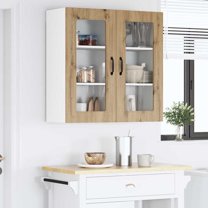 Dulap suspendat de bucătărie Stejar Artizanal 80 x 31 x 80 cm - WALTI WALTI