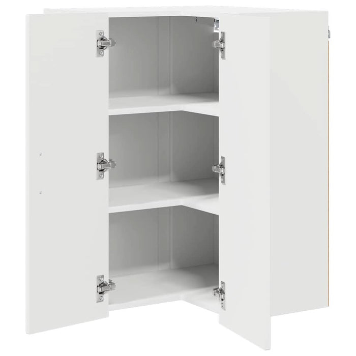 Dulap suspendat de bucătărie cu raft Alb lucios 57 x 57 x 80 cm - WALTI WALTI