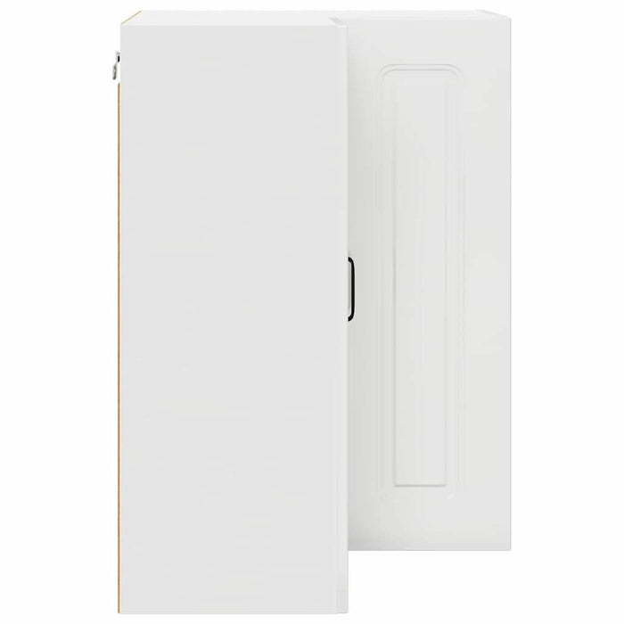 Dulap suspendat de bucătărie cu raft Alb lucios 57 x 57 x 80 cm - WALTI WALTI