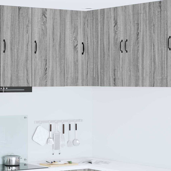 Dulap suspendat de bucătărie cu raft Gri Sonoma 57 x 57 x 80 cm - WALTI WALTI