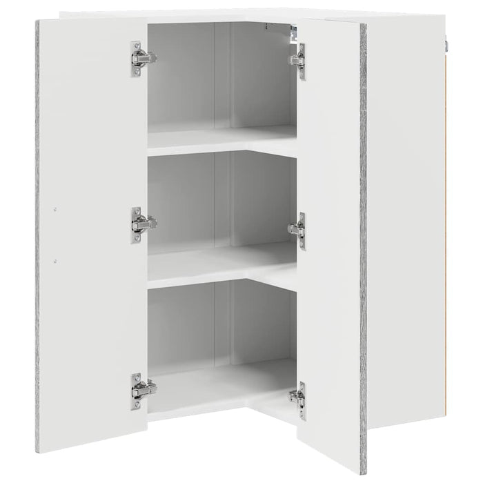 Dulap suspendat de bucătărie cu raft Gri Sonoma 57 x 57 x 80 cm - WALTI WALTI