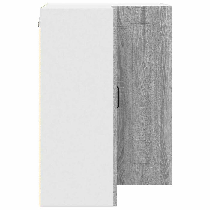 Dulap suspendat de bucătărie cu raft Gri Sonoma 57 x 57 x 80 cm - WALTI WALTI
