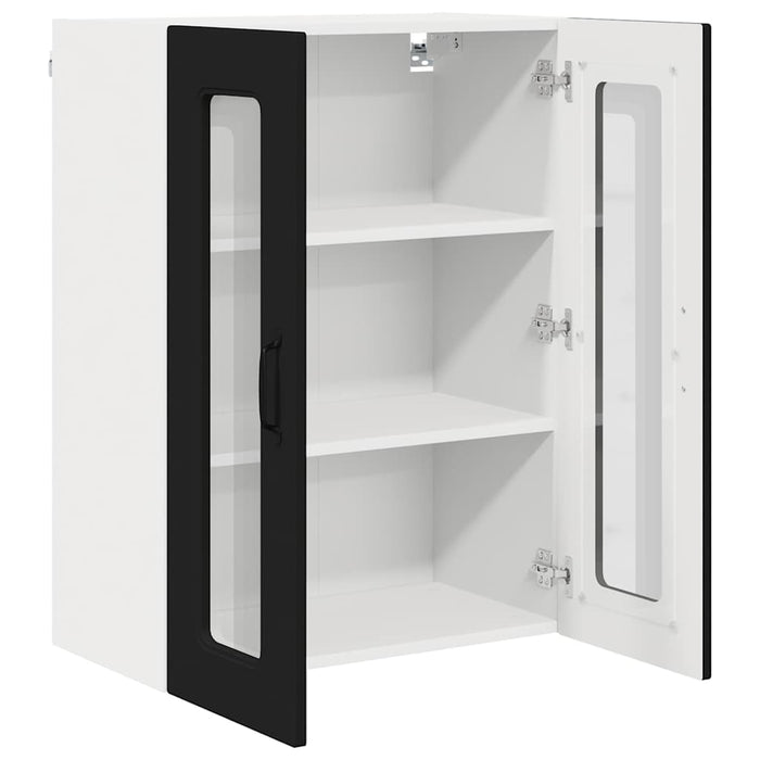 Dulap suspendat de bucătărie cu raft Negru 60 x 31 x 80 cm - WALTI WALTI