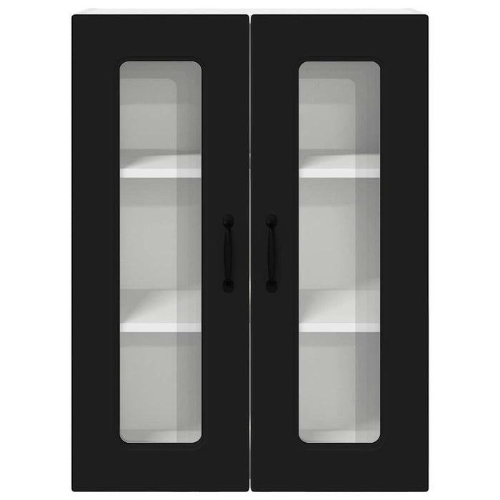 Dulap suspendat de bucătărie cu raft Negru 60 x 31 x 80 cm - WALTI WALTI