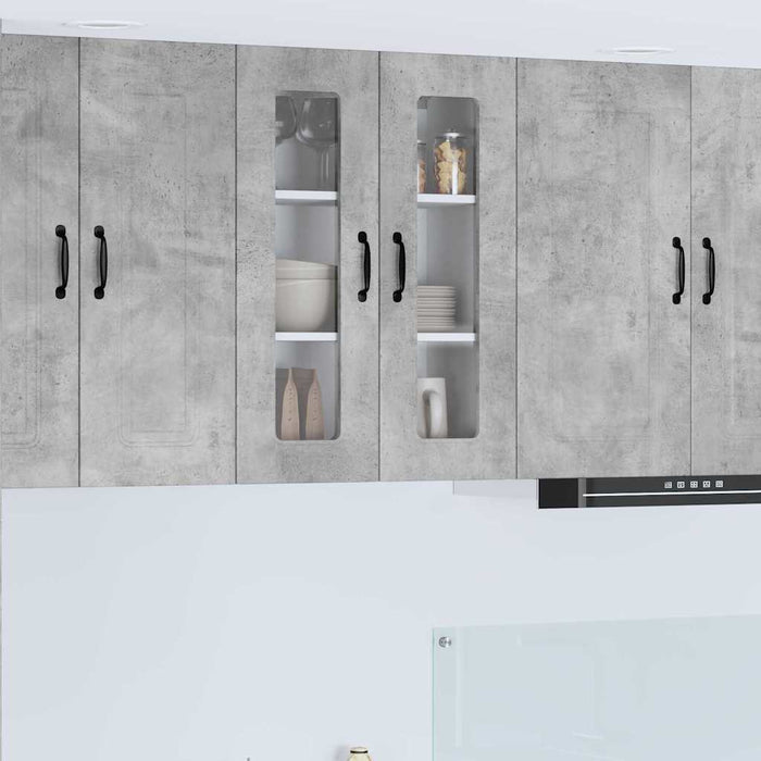 Dulap suspendat de bucătărie Gri din beton 60 x 31 x 80 cm - WALTI WALTI