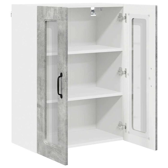 Dulap suspendat de bucătărie Gri din beton 60 x 31 x 80 cm - WALTI WALTI