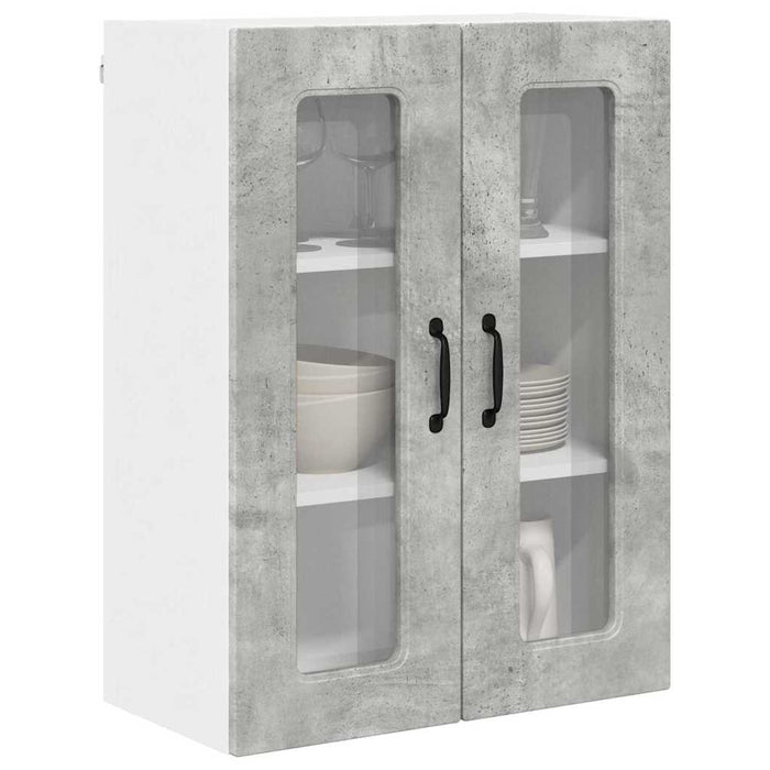 Dulap suspendat de bucătărie Gri din beton 60 x 31 x 80 cm - WALTI WALTI