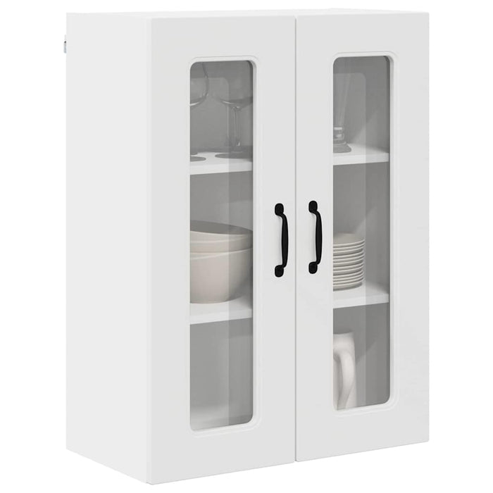 Dulap suspendat de bucătărie cu raft Alb lucios 60 x 31 x 80 cm - WALTI WALTI