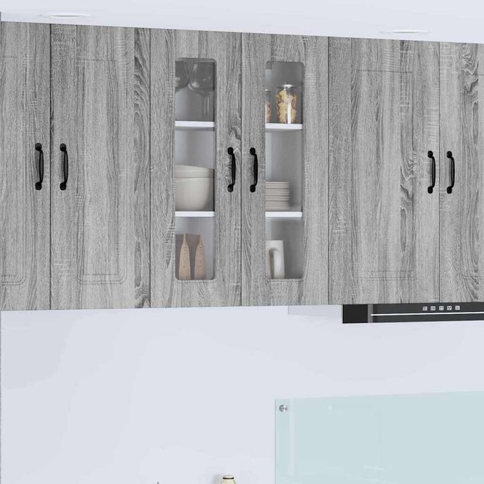 Dulap suspendat de bucătărie cu raft Gri Sonoma 60 x 31 x 80 cm - WALTI WALTI