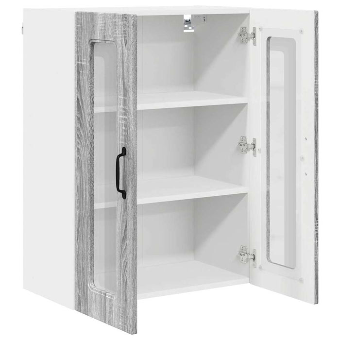 Dulap suspendat de bucătărie cu raft Gri Sonoma 60 x 31 x 80 cm - WALTI WALTI