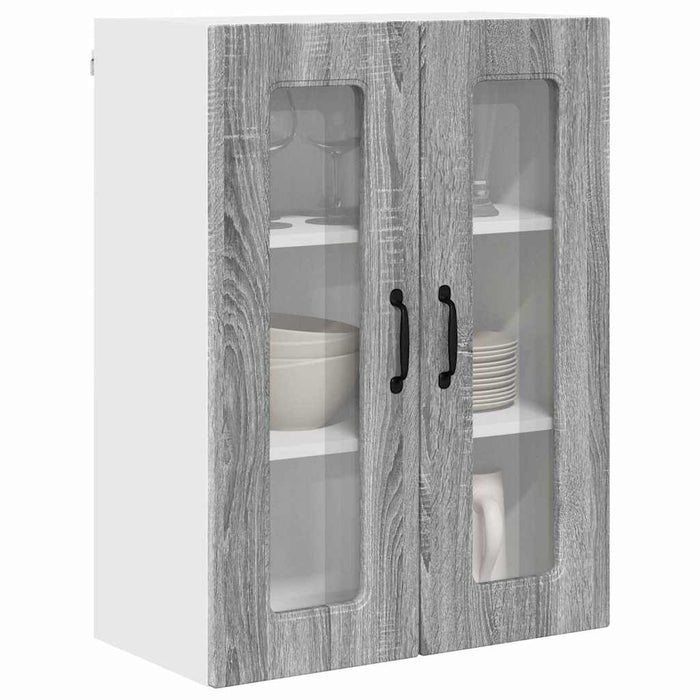 Dulap suspendat de bucătărie cu raft Gri Sonoma 60 x 31 x 80 cm - WALTI WALTI
