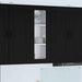 Dulap suspendat de bucătărie cu raft Negru 40 x 31 x 100 cm - WALTI WALTI