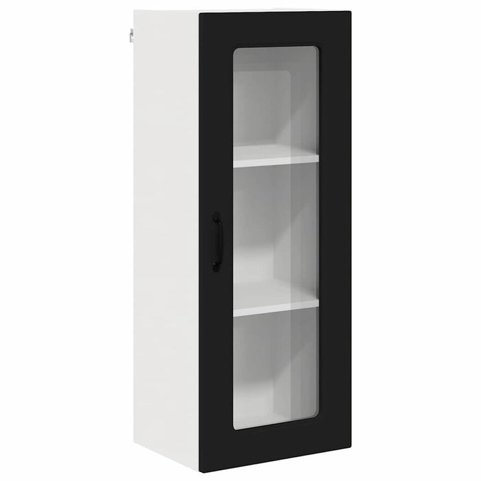 Dulap suspendat de bucătărie cu raft Negru 40 x 31 x 100 cm - WALTI WALTI
