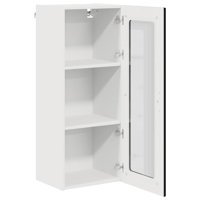 Dulap suspendat de bucătărie cu raft Negru 40 x 31 x 100 cm - WALTI WALTI
