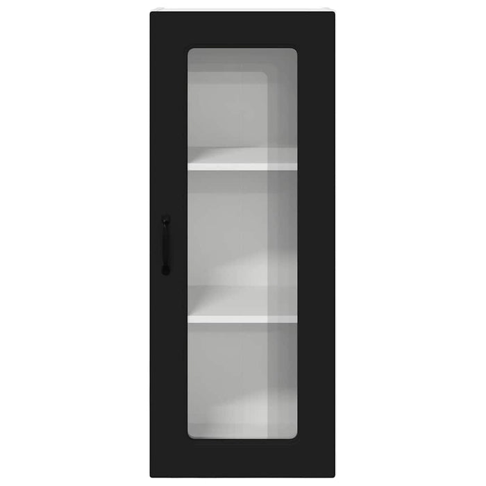 Dulap suspendat de bucătărie cu raft Negru 40 x 31 x 100 cm - WALTI WALTI
