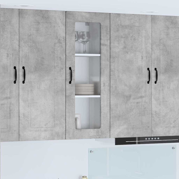 Dulap suspendat de bucătărie Gri din beton 40 x 31 x 100 cm - WALTI WALTI