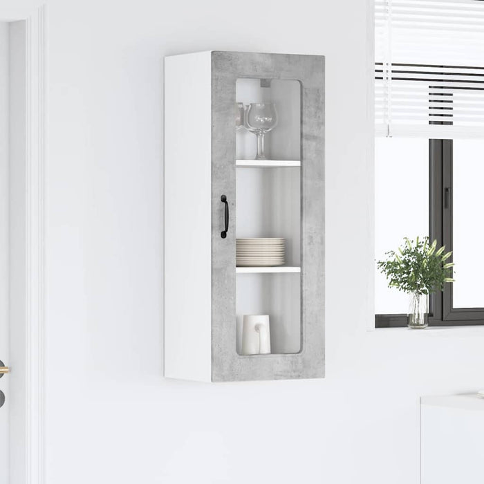Dulap suspendat de bucătărie Gri din beton 40 x 31 x 100 cm - WALTI WALTI