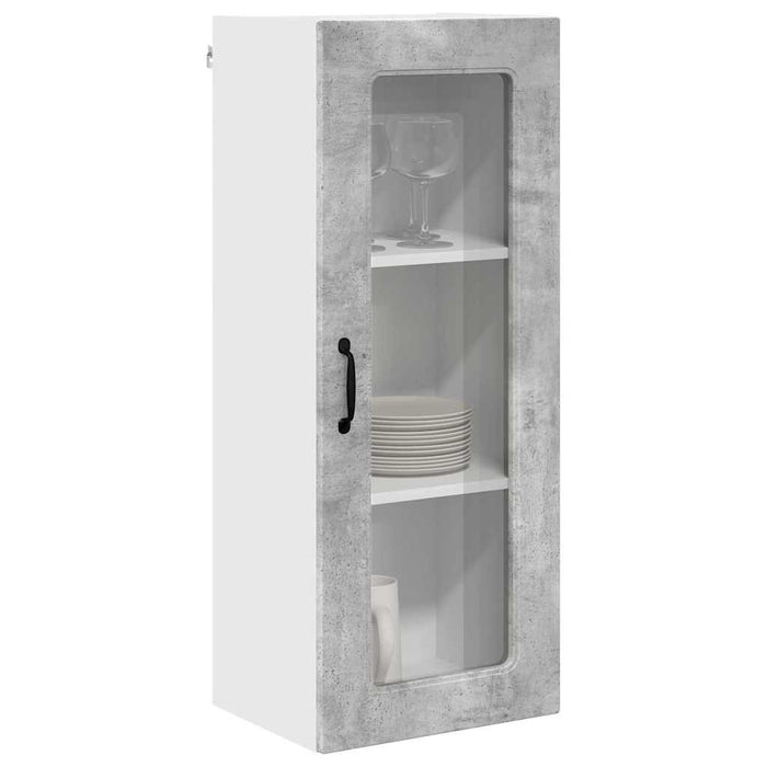 Dulap suspendat de bucătărie Gri din beton 40 x 31 x 100 cm - WALTI WALTI