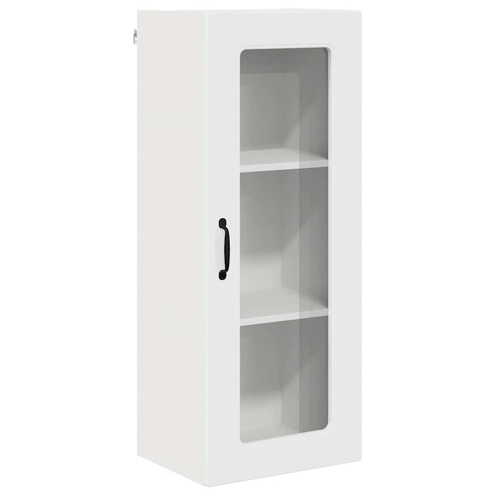Dulap suspendat de bucătărie cu ușă Alb lucios 40 x 31 x 100 cm - WALTI WALTI