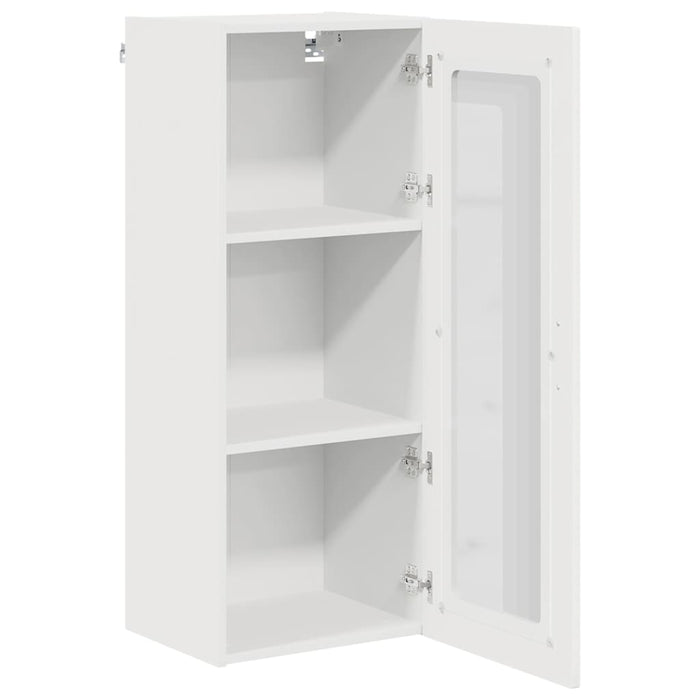 Dulap suspendat de bucătărie cu ușă Alb lucios 40 x 31 x 100 cm - WALTI WALTI