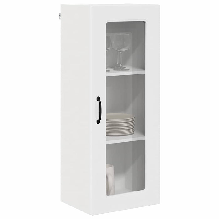 Dulap suspendat de bucătărie cu ușă Alb lucios 40 x 31 x 100 cm - WALTI WALTI