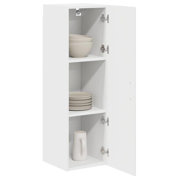Dulap suspendat de bucătărie cu ușă Alb lucios 30 x 31 x 100 cm - WALTI WALTI