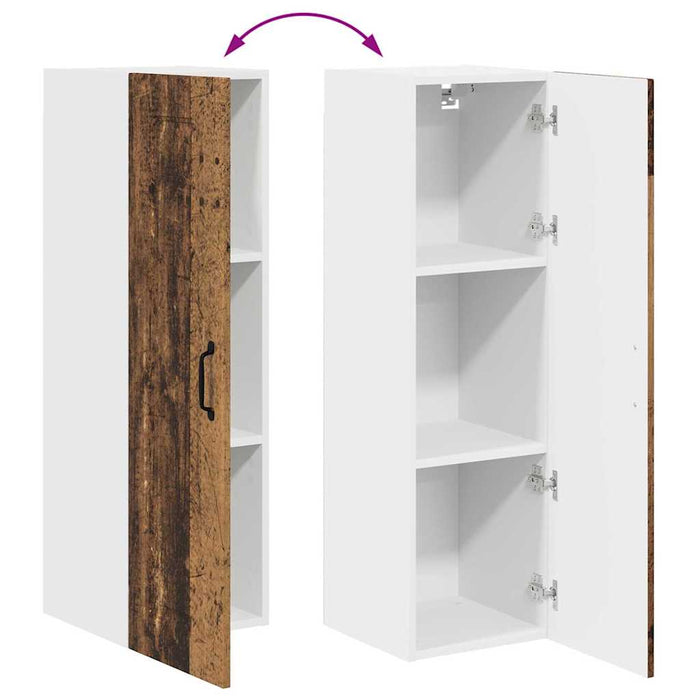 Dulap suspendat de bucătărie cu ușă Lemn Vechi 30 x 31 x 100 cm - WALTI WALTI