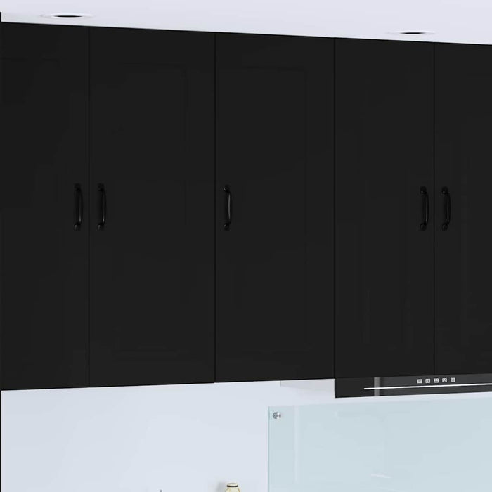 Dulap suspendat de bucătărie cu raft Negru 40 x 31 x 100 cm - WALTI WALTI