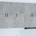 Dulap suspendat de bucătărie Gri din beton 40 x 31 x 100 cm - WALTI WALTI