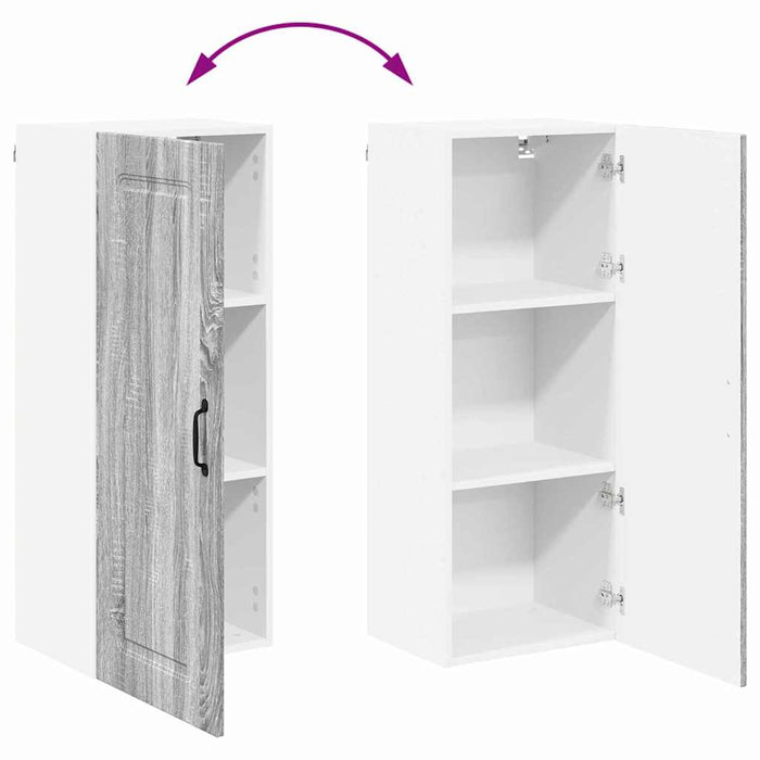 Dulap suspendat de bucătărie cu ușă Gri Sonoma 40 x 31 x 100 cm - WALTI WALTI