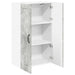 Dulap suspendat de bucătărie Gri din beton 60 x 31 x 100 cm - WALTI WALTI