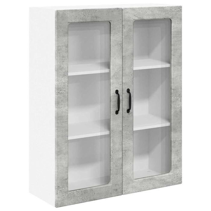 Dulap suspendat de bucătărie Gri din beton 80 x 31 x 100 cm - WALTI WALTI