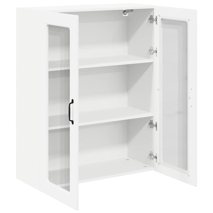 Dulap suspendat de bucătărie cu ușă Alb lucios 80 x 31 x 100 cm - WALTI WALTI