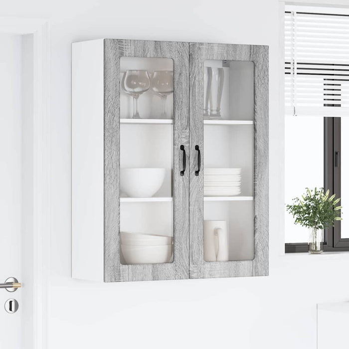 Dulap suspendat de bucătărie cu ușă Gri Sonoma 80 x 31 x 100 cm - WALTI WALTI