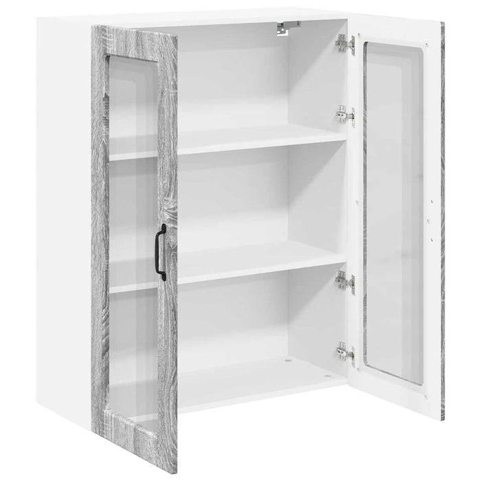Dulap suspendat de bucătărie cu ușă Gri Sonoma 80 x 31 x 100 cm - WALTI WALTI
