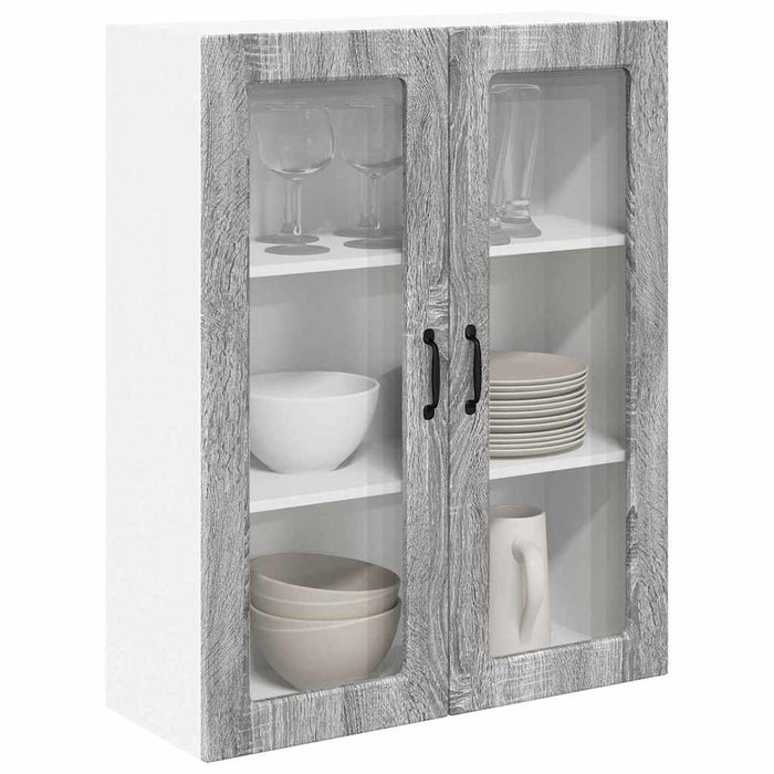 Dulap suspendat de bucătărie cu ușă Gri Sonoma 80 x 31 x 100 cm - WALTI WALTI