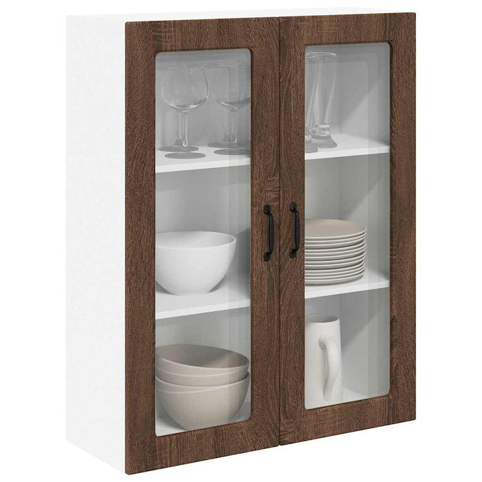Dulap suspendat de bucătărie Stejar închis 80 x 31 x 100 cm - WALTI WALTI