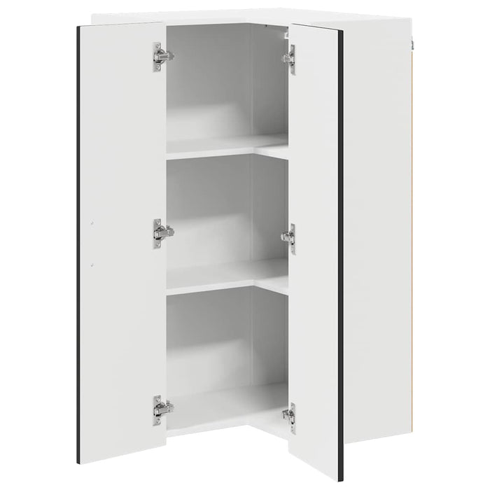 Dulap suspendat de bucătărie cu raft Negru 57 x 57 x 100 cm - WALTI WALTI