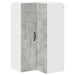 Dulap suspendat de bucătărie Gri din beton 57 x 57 x 100 cm - WALTI WALTI