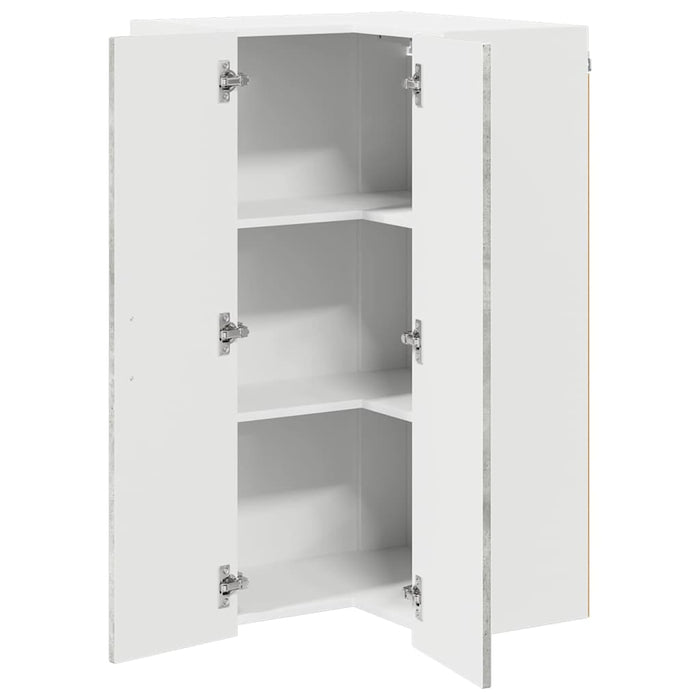 Dulap suspendat de bucătărie Gri din beton 57 x 57 x 100 cm - WALTI WALTI