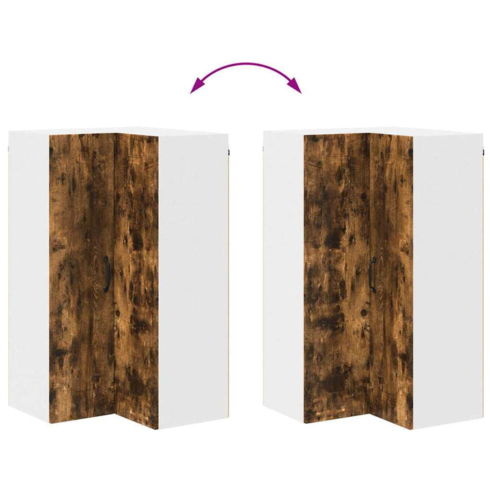 Dulap suspendat de bucătărie Stejar fumuriu 57 x 57 x 100 cm - WALTI WALTI
