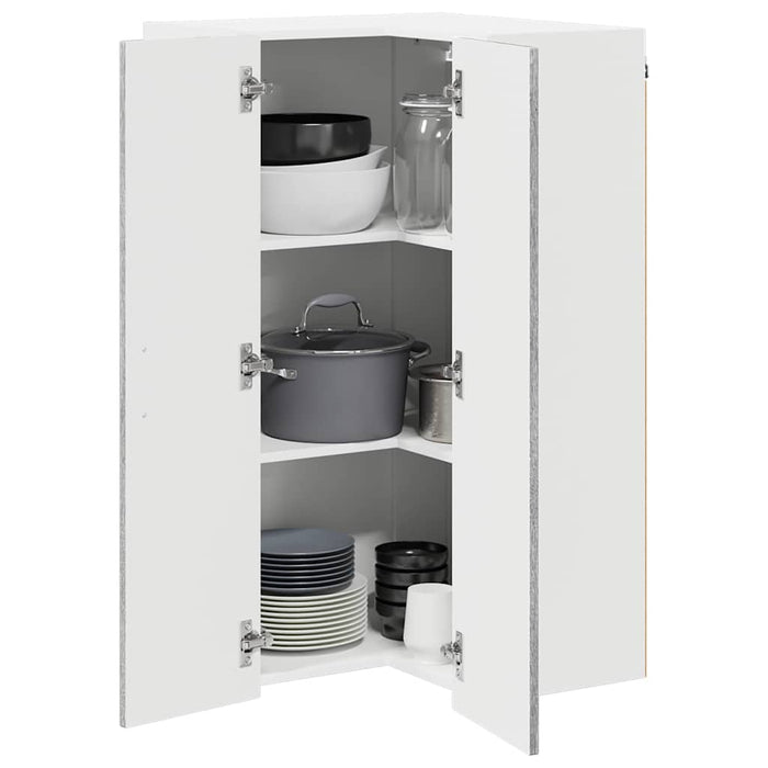 Dulap suspendat de bucătărie cu ușă Gri Sonoma 57 x 57 x 100 cm - WALTI WALTI