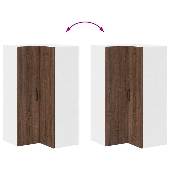 Dulap suspendat de bucătărie Stejar închis 57 x 57 x 100 cm - WALTI WALTI
