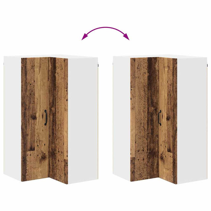 Dulap suspendat de bucătărie cu ușă Lemn Vechi 57 x 57 x 100 cm - WALTI WALTI