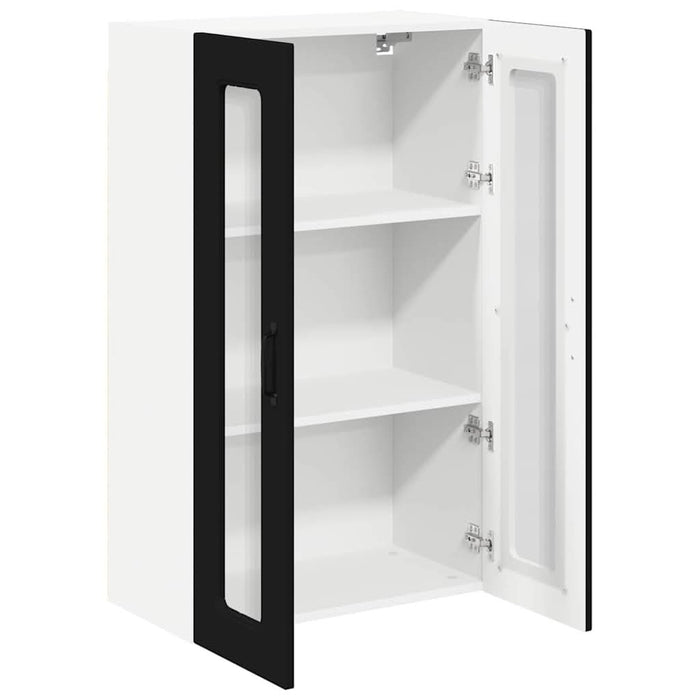 Dulap suspendat de bucătărie cu raft Negru 60 x 31 x 100 cm - WALTI WALTI