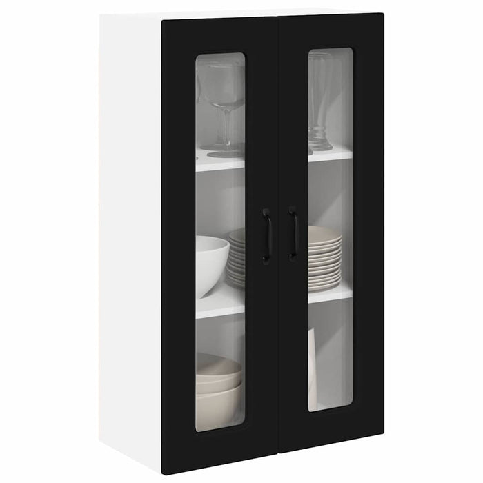 Dulap suspendat de bucătărie cu raft Negru 60 x 31 x 100 cm - WALTI WALTI