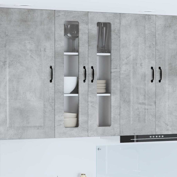 Dulap suspendat de bucătărie Gri din beton 60 x 31 x 100 cm - WALTI WALTI