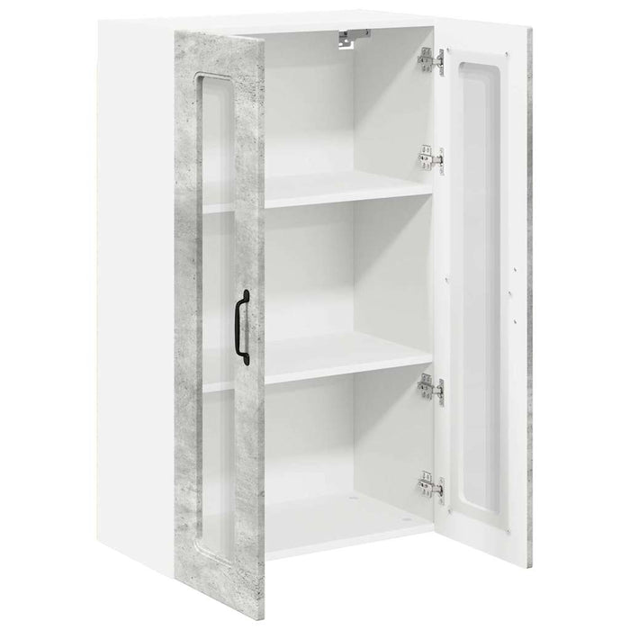 Dulap suspendat de bucătărie Gri din beton 60 x 31 x 100 cm - WALTI WALTI